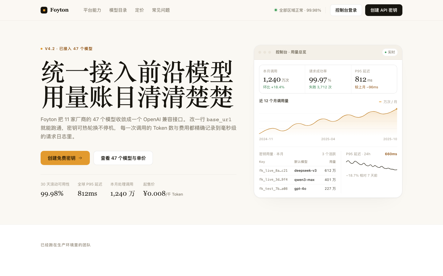 改后：暖白底、左对齐、2 行标题、真实产品界面、单一强调色